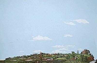 Walthers SceneMaster 716 HO Scale Background Scene 24 x 36" 60 x 90cm - Instant Horizons(TM) - Country to City
