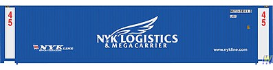 Walthers SceneMaster 8557 HO Scale 45' CIMC Container - Assembled - NYK Logistics (blue, white)