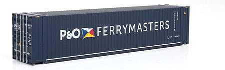 Walthers SceneMaster 8573 HO Scale 45' CIMC Container - Assembled - P&O Ferrymaster (blue, white)
