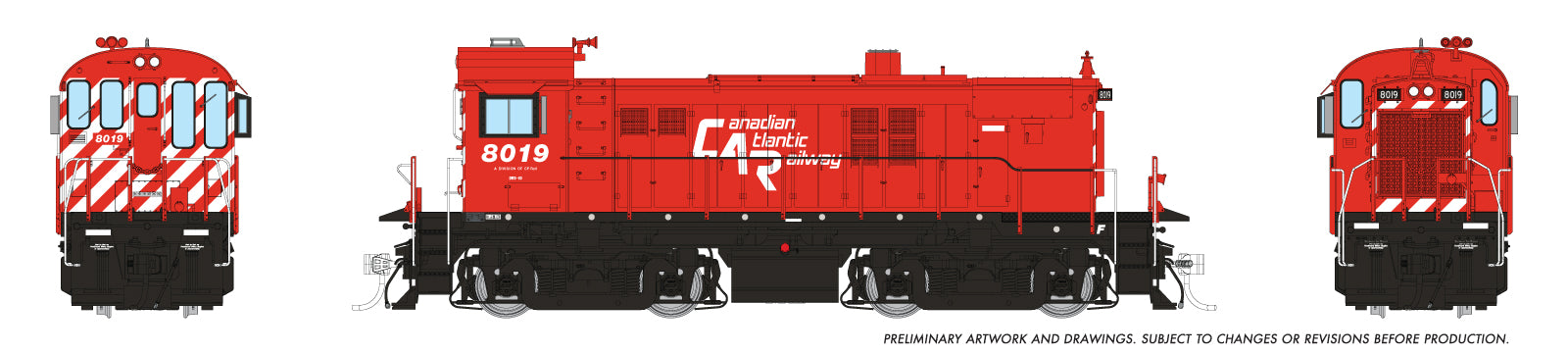 Rapido HO MLW RS-23 (DC/DCC/Sound): Canada Atlantic Railway: #8019
