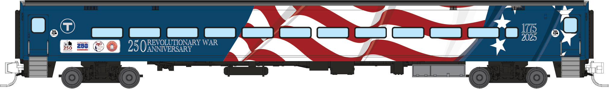 Rapido N Comet Car: MNCR Metro-North - West of Hudson: Set #1 (Cab Car and 2 Coaches)