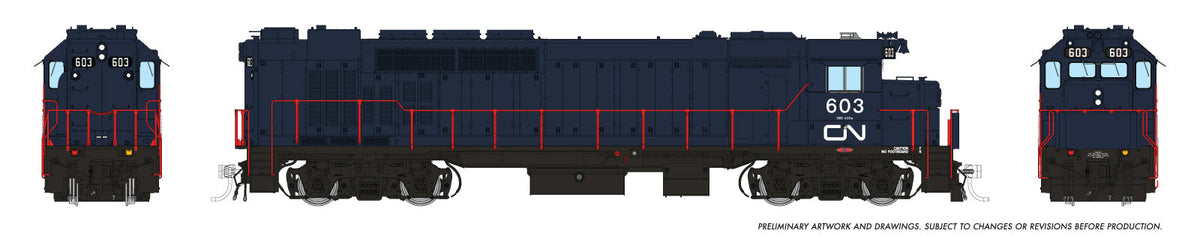 Rapido HO GP40TC Locomotives