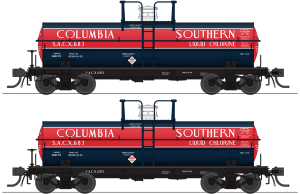 6,000 Gallon Chlorine Tank Cars