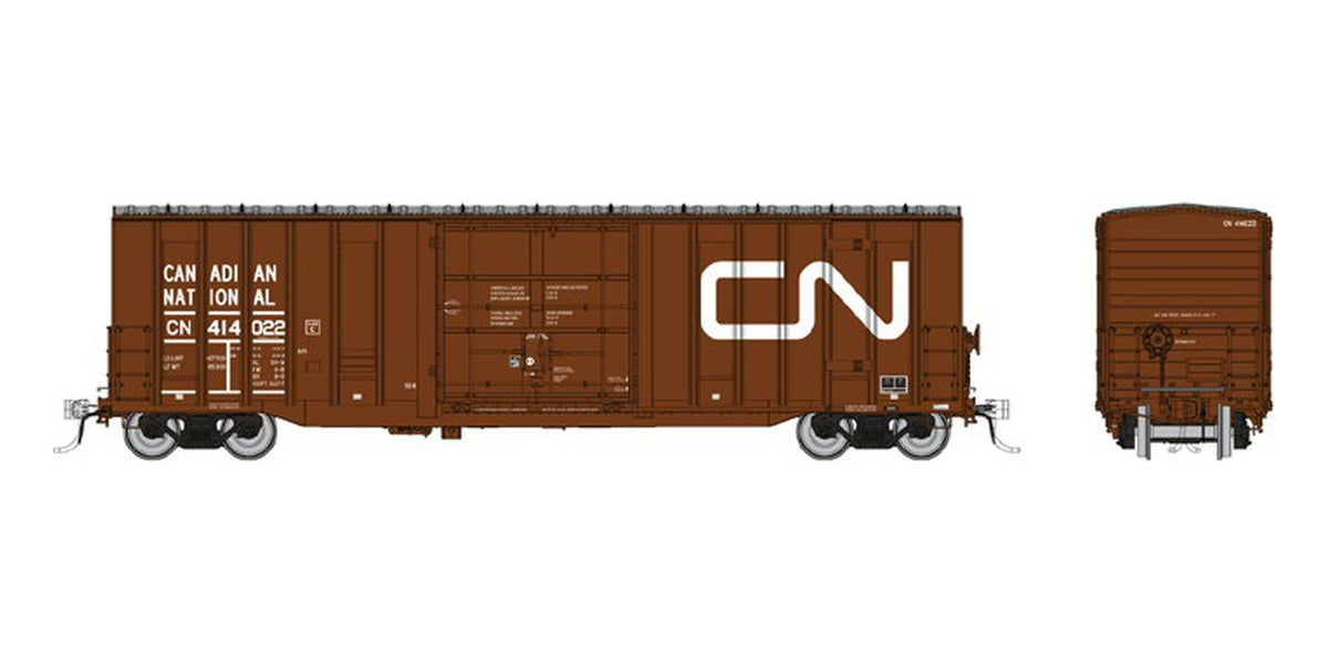 Rapido HO Trenton Works 5277 cu.ft. boxcar CN as-delivered