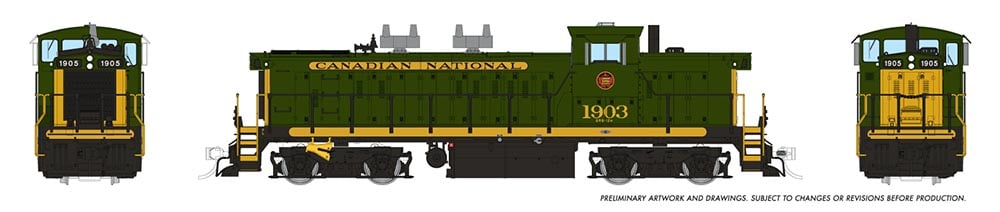 Rapido 10565 HO GMD-1 CNR Green #1907 model photo