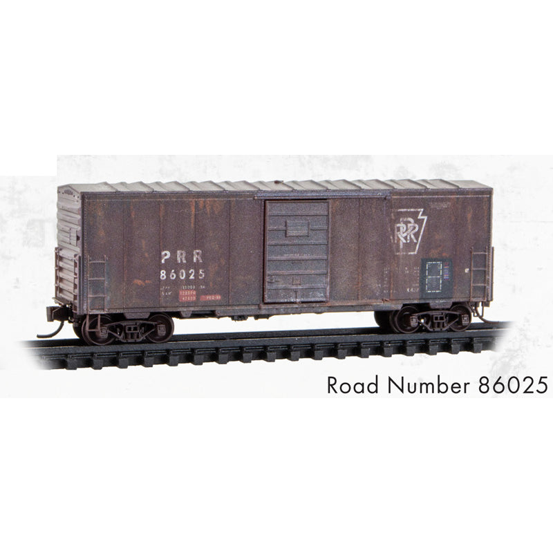 Micro-Trains 024 144 620 N scale Weathered Pennsylvania 40' Single Door Standard Box Car
