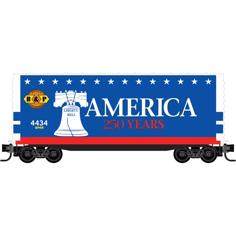 Micro-Trains 101 100 823 N scale Freedom - Buffalo & Pittsburgh 40' Smooth Side High-Cube Box Car