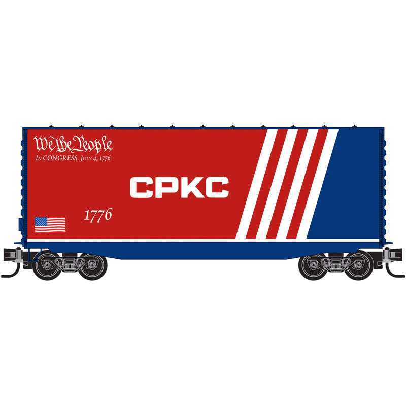 Micro-Trains 101 100 822 N scale Freedom - CPKC 40' Smooth Side High-Cube Box Car