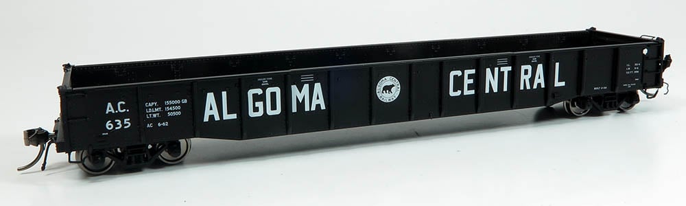 Rapido 50046A HO 52'6" Mill Gondola — Algoma Central Delivery Single Car - Oakville Model Trains Depot