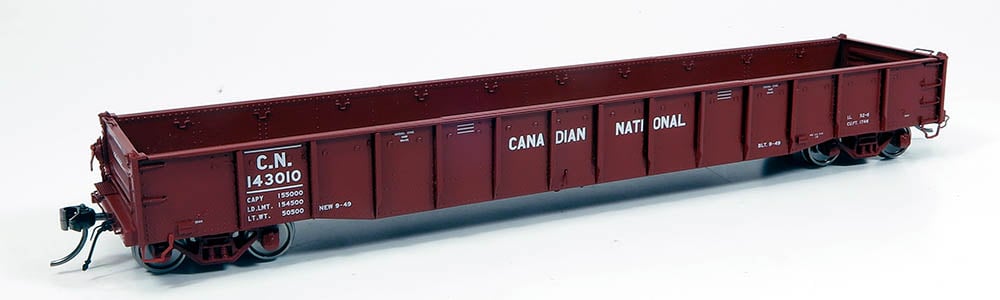 Rapido 50048A HO 52'6" Mill Gondola — CN Delivery Single Car - Oakville Model Trains Depot