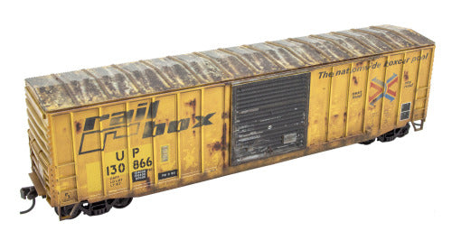 Micro-Trains 5600 10006 HO scale Union Pacific ex-Railbox 50' Exterior Post Box Car Kit