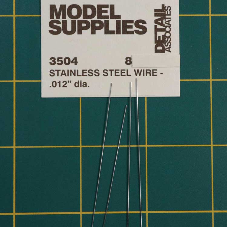 Detail Associates 3504 Stainless Steel Wire .012" Diameter (4)
