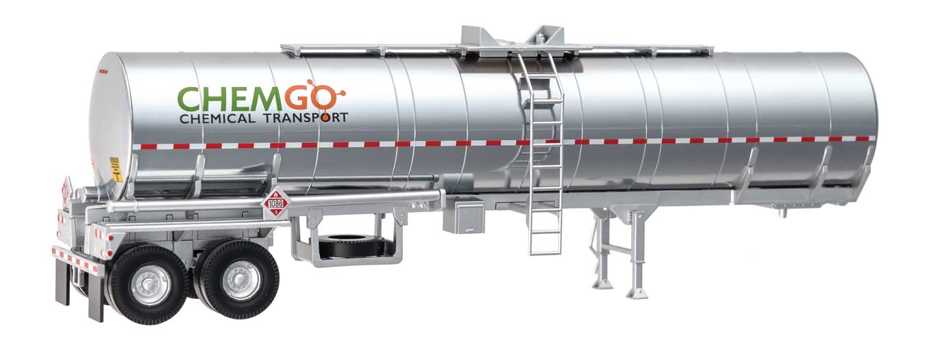Walthers SceneMaster 12350 HO Scale Chemical Tank Trailer ChemGo