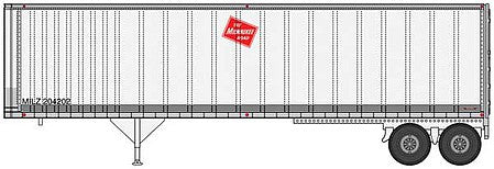 Walthers SceneMaster 2513 HO Scale 40' Trailmobile Trailer 2-Pk Milwaukee Rd