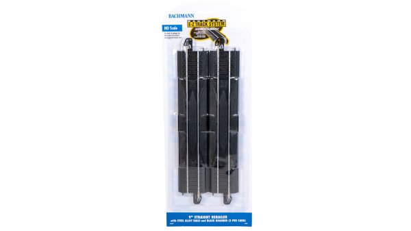 Bachmann 44428 HO Scale EZ-Track 9" Straight Rerailer - 2pcs