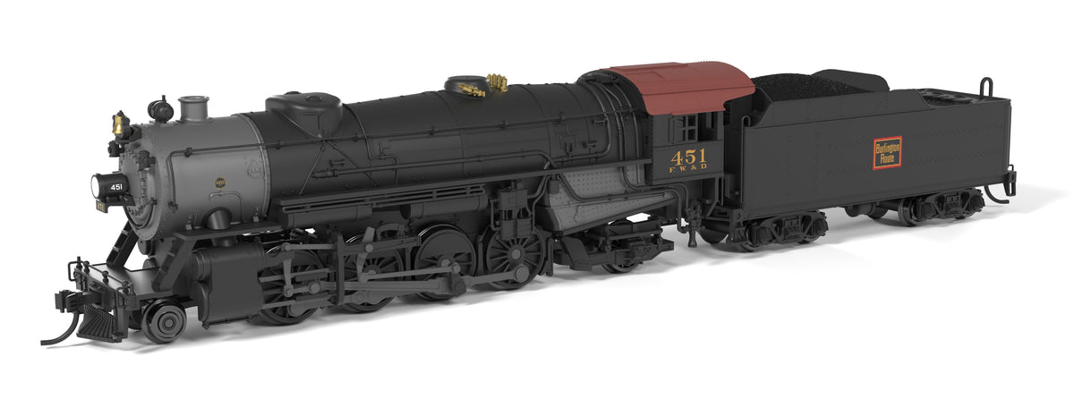 Broadway Limited Imports 10050 N USRA Heavy Mikado, CBQ (FWD) 451, Paragon4 Sound/DC/DCC, N