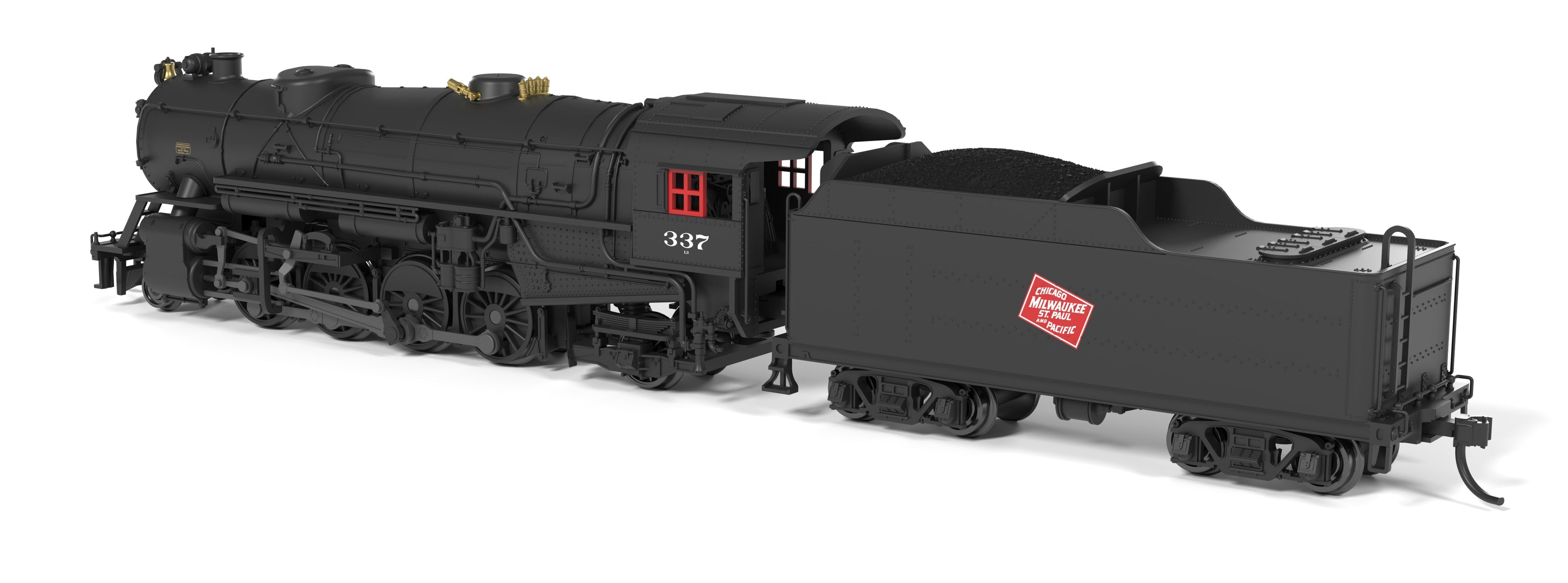BLI 10054 N USRA Heavy Mikado MILW 337 - front 3/4 view