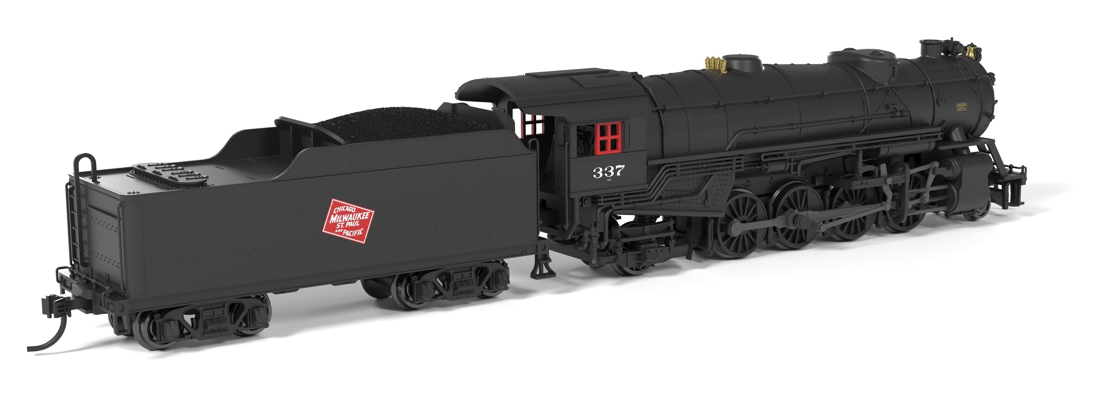 BLI 10054 N USRA Heavy Mikado MILW 337 - rear 3/4 view