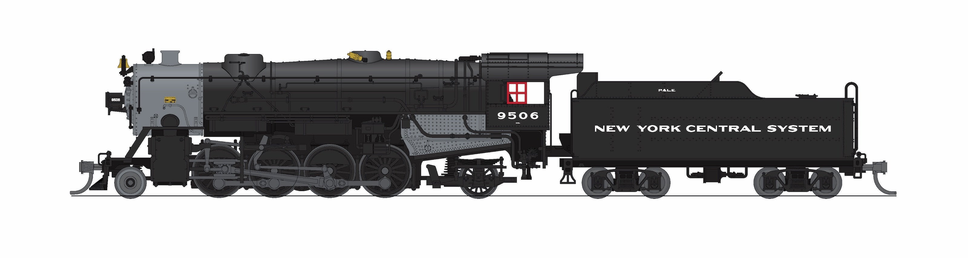 BLI 10058 N USRA Heavy Mikado NYC 9506 - roof and exhaust detail