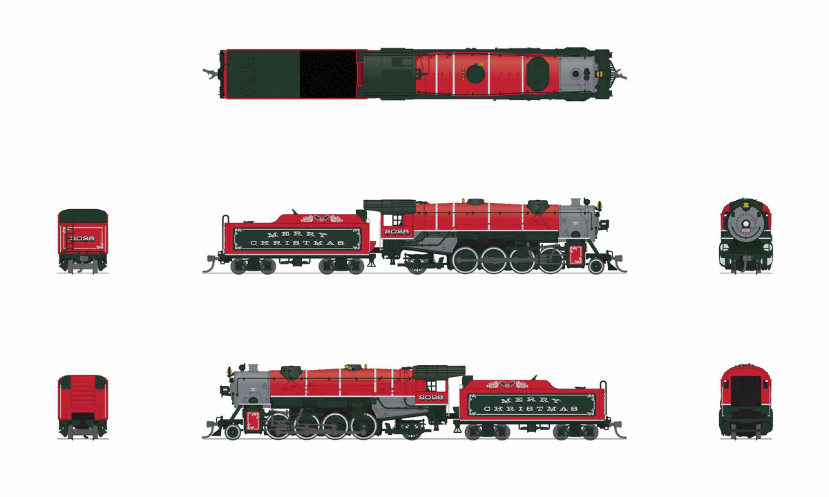 Broadway Limited Imports 10062 N USRA Heavy Mikado, Christmas 2026, Paragon4 Sound/DC/DCC, N - view 8