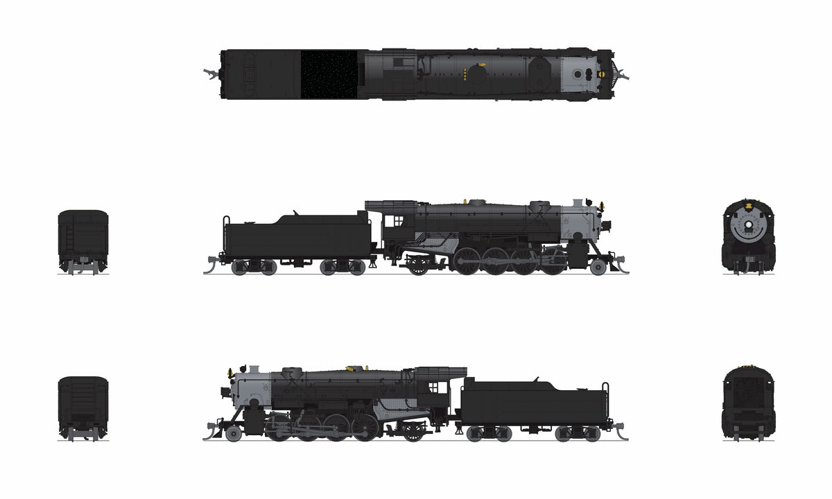 Broadway Limited Imports 10065 N USRA Heavy Mikado, Unlettered, No-Sound / DCC-Ready, N - view 2