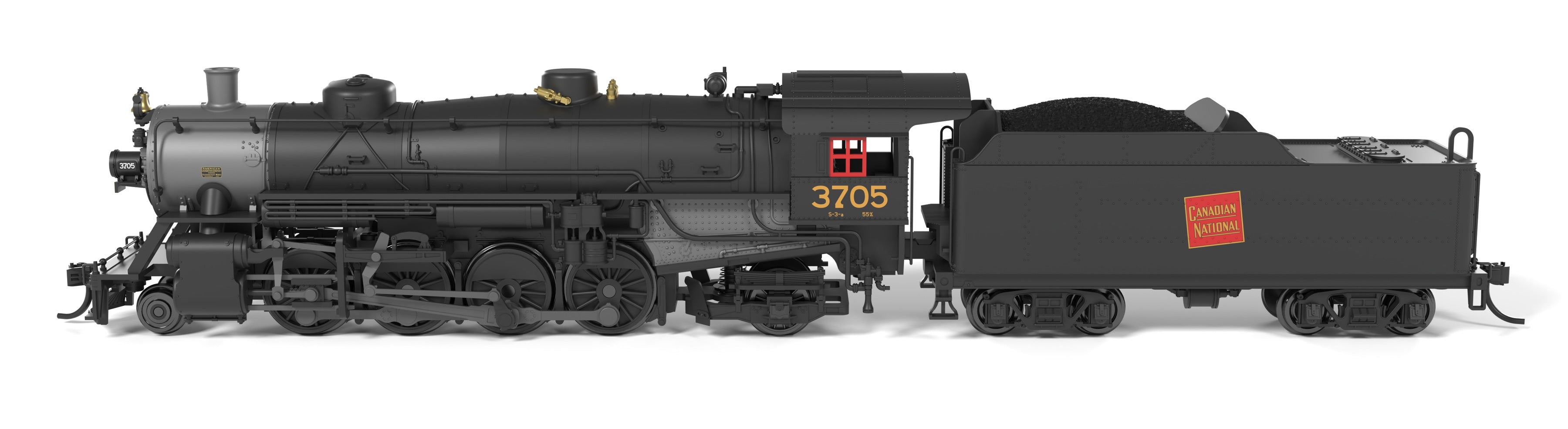 BLI 10071 N USRA Light Mikado CN 3728 - side profile view