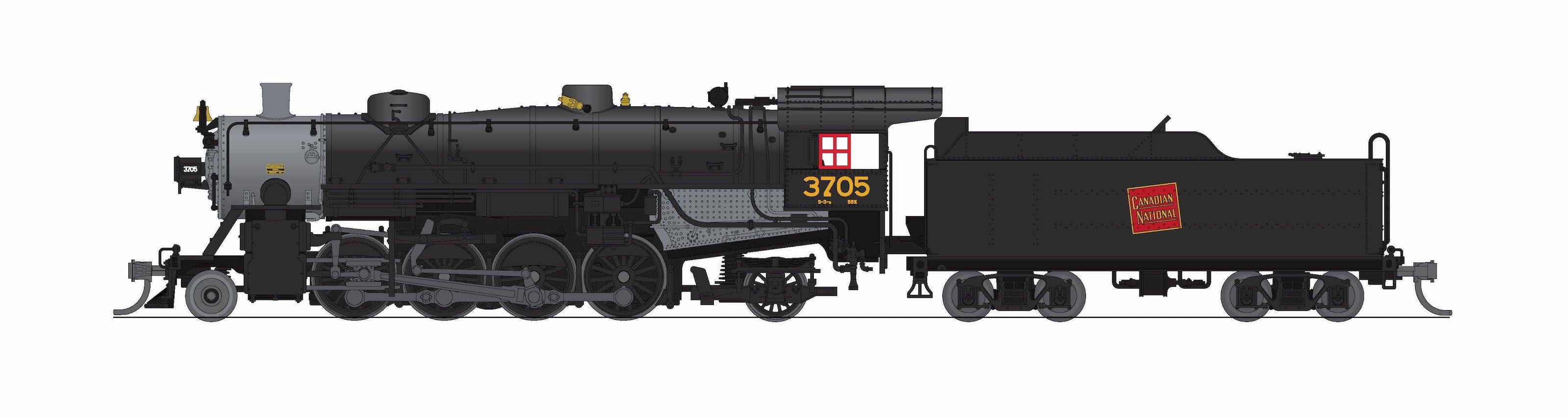 BLI 10071 N USRA Light Mikado CN 3728 - roof and exhaust detail
