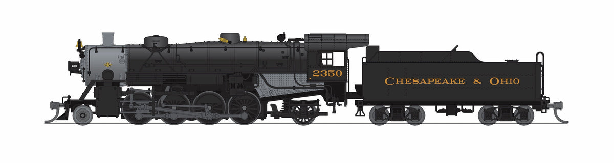 Broadway Limited Imports 10077 N USRA Light Mikado, C&O 2362, No-Sound / DCC-Ready, N