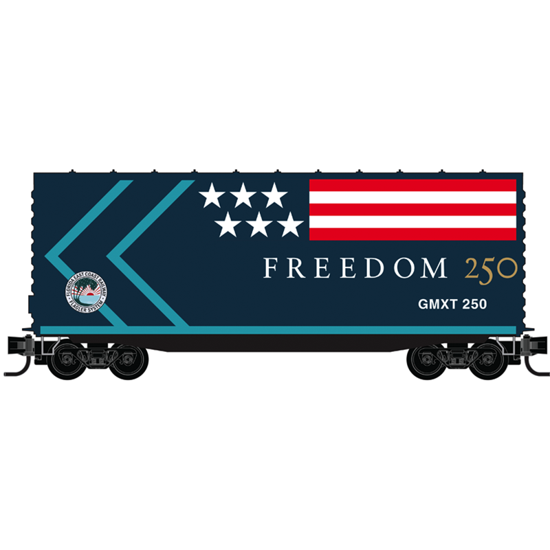Micro-Trains 101 100 828 N scale Freedom - Florida East Coast 40' Smooth Side High-Cube Box Car