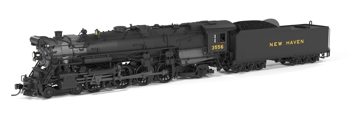 Broadway Limited Imports 10150 HO New Haven R3a 4-8-2 (Brass-Hybrid), NH #3556, 1928 - 1939 Appearance, Paragon4 Sound/DC/DCC, Smoke