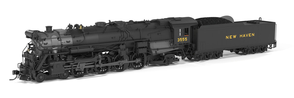 Broadway Limited Imports 10158 HO New Haven R3a 4-8-2 (Brass-Hybrid), NH #3555, 1945 - 1950 Appearance, Paragon4 Sound/DC/DCC, Smoke