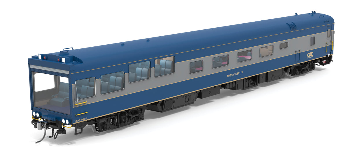 Broadway Limited Imports 10173 HO CSX Track Inspection Car, #994009, "Massachusetts", 1999-2006 Appearance