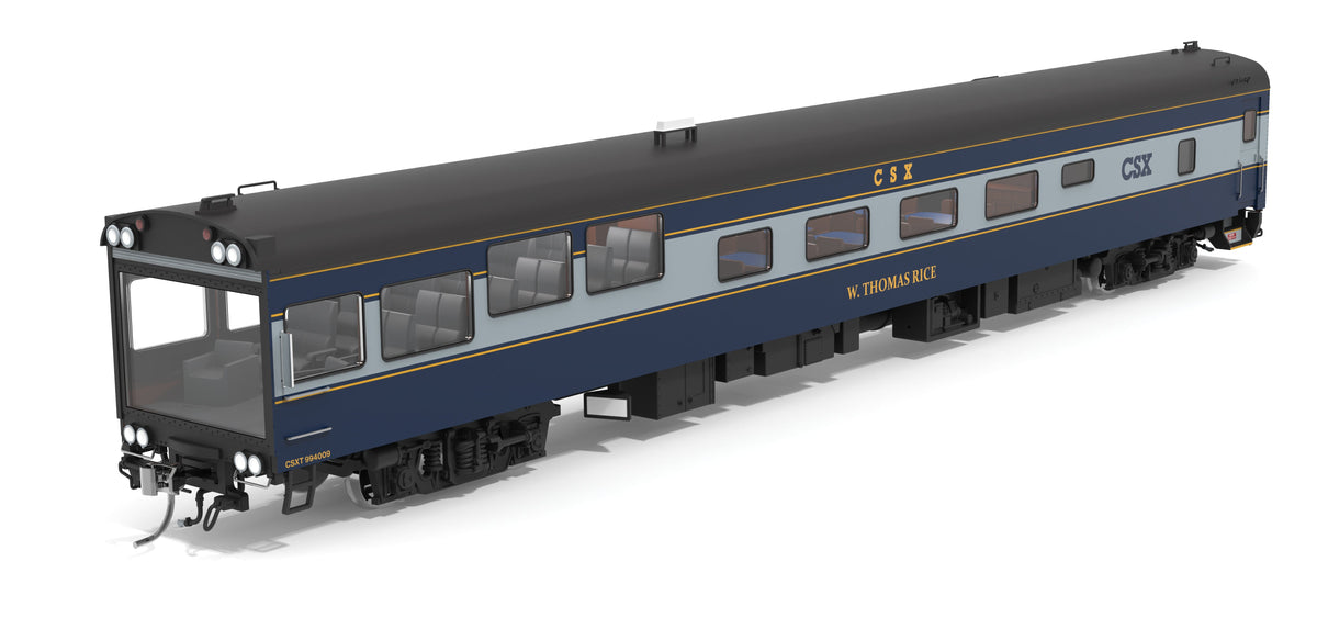 Broadway Limited Imports 10176 HO CSX Track Inspection Car, #994009, "W. Thomas Rice", 2021-Present Day Appearance