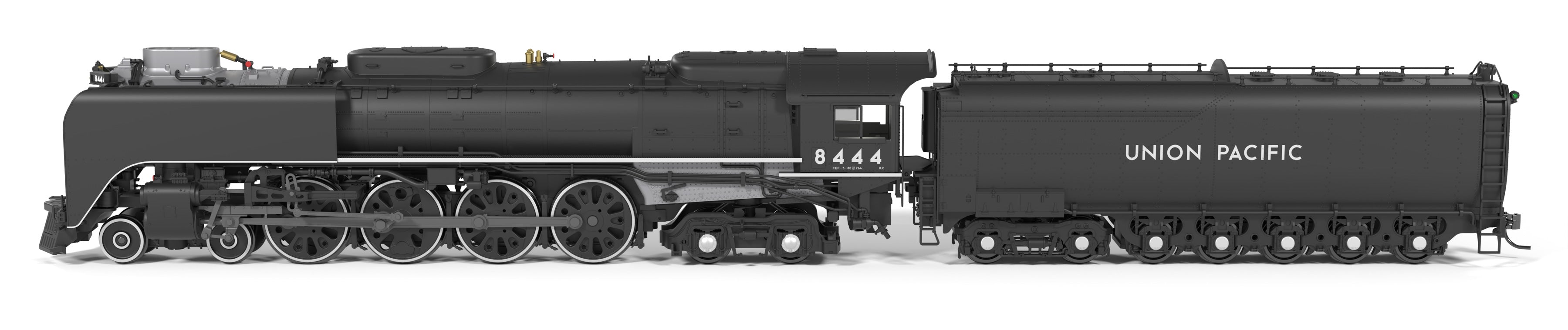 BLI 10200 HO FEF-3 4-8-4 UP 8444 - front 3/4 view