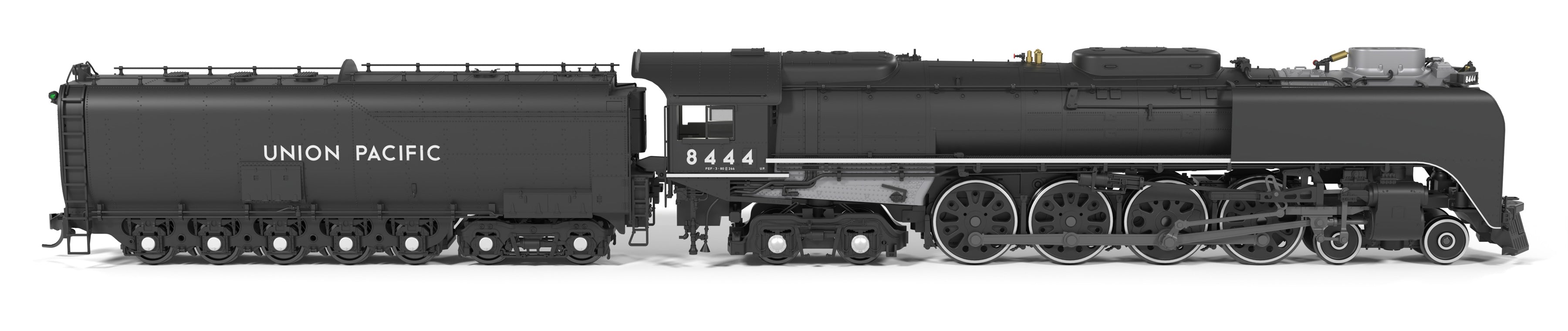 BLI 10201 HO FEF-3 4-8-4 UP 8444 - trucks and fuel tank