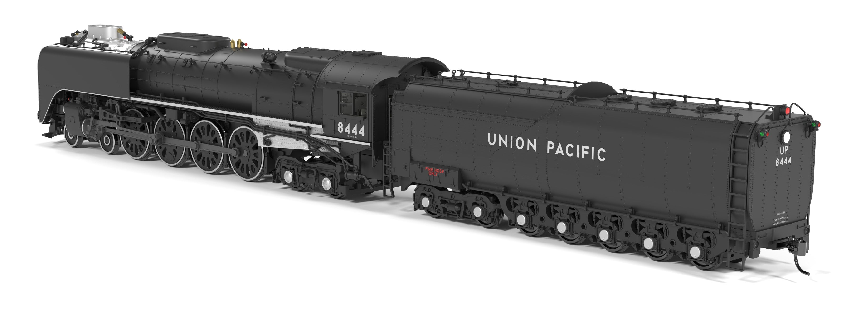 BLI 10202 HO FEF-3 4-8-4 UP 8444 - rear 3/4 view