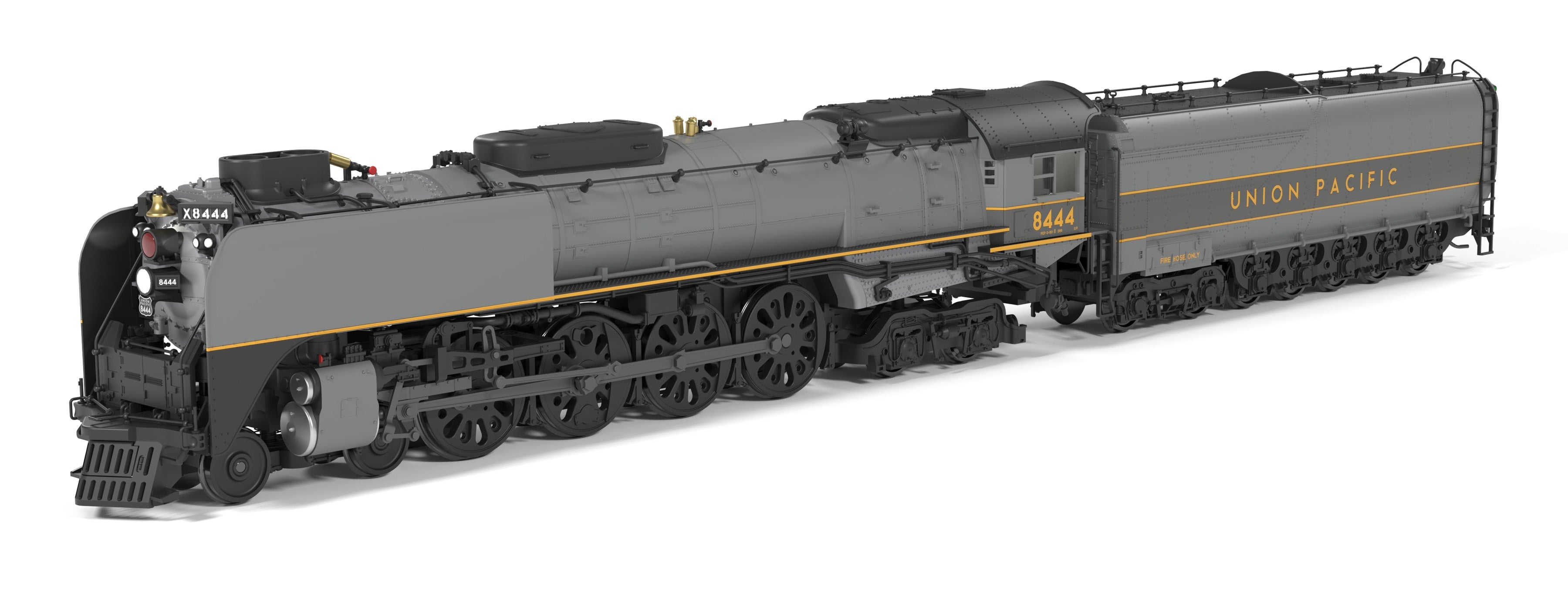 BLI 10205 HO FEF-3 4-8-4 UP 8444 - side profile view
