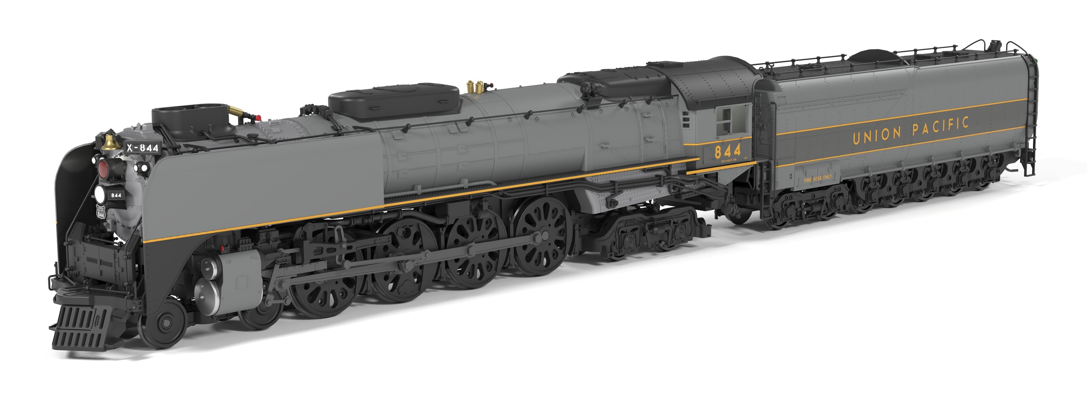 BLI 10207 HO FEF-3 4-8-4 UP 844 - side profile view