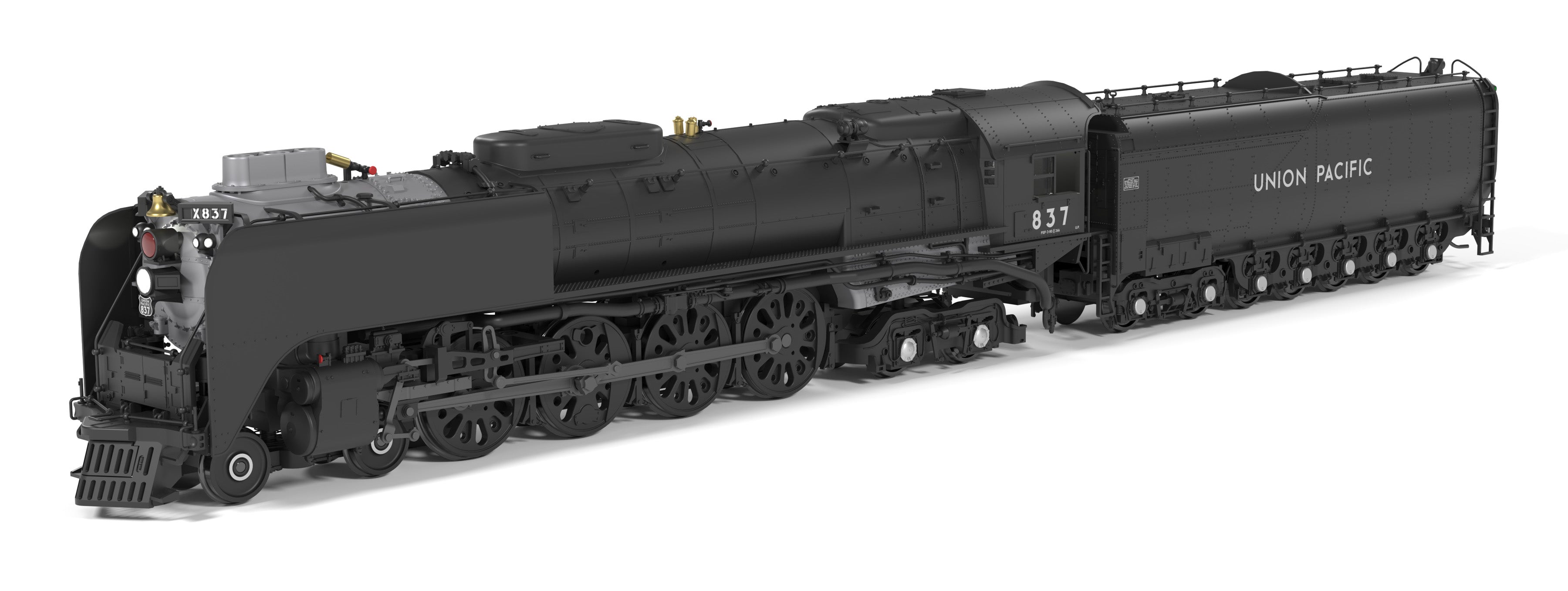 BLI 10208 HO FEF-3 4-8-4 UP 837 - side profile view