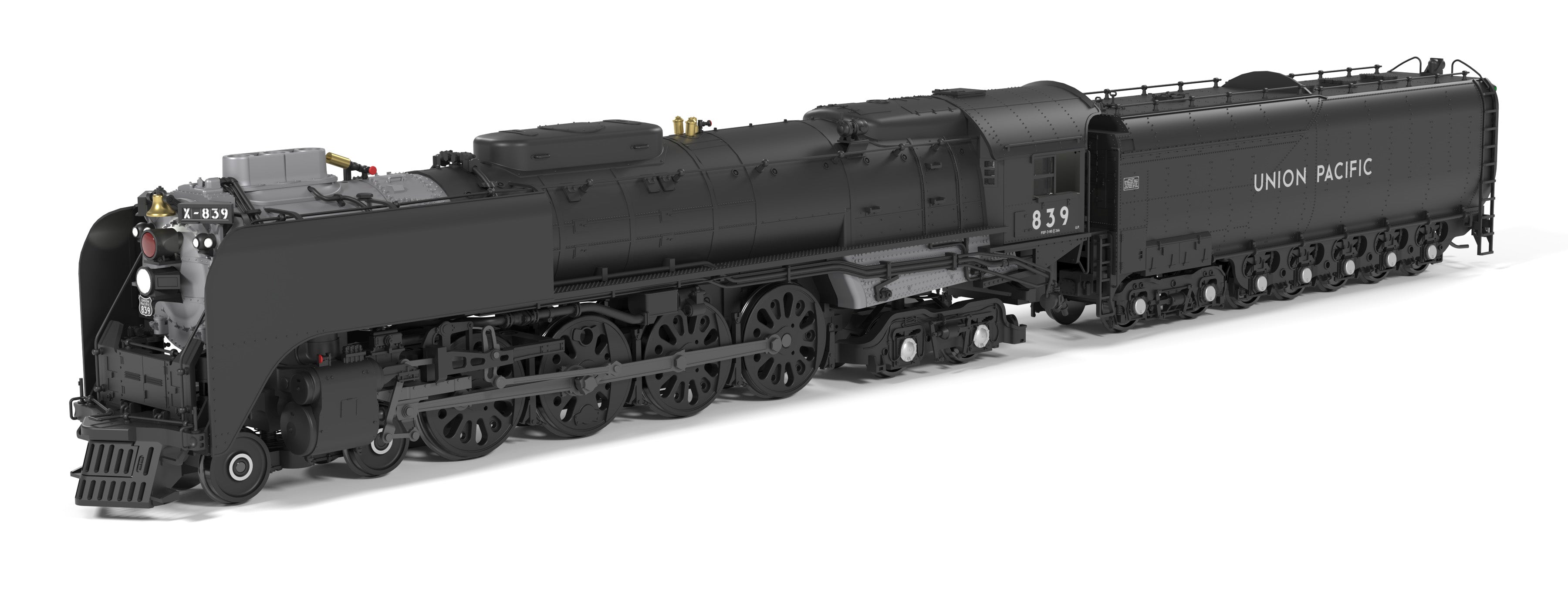 Broadway Limited Imports 10210 HO Union Pacific 4-8-4 Union Pacific 839 Black & Graphite - main view