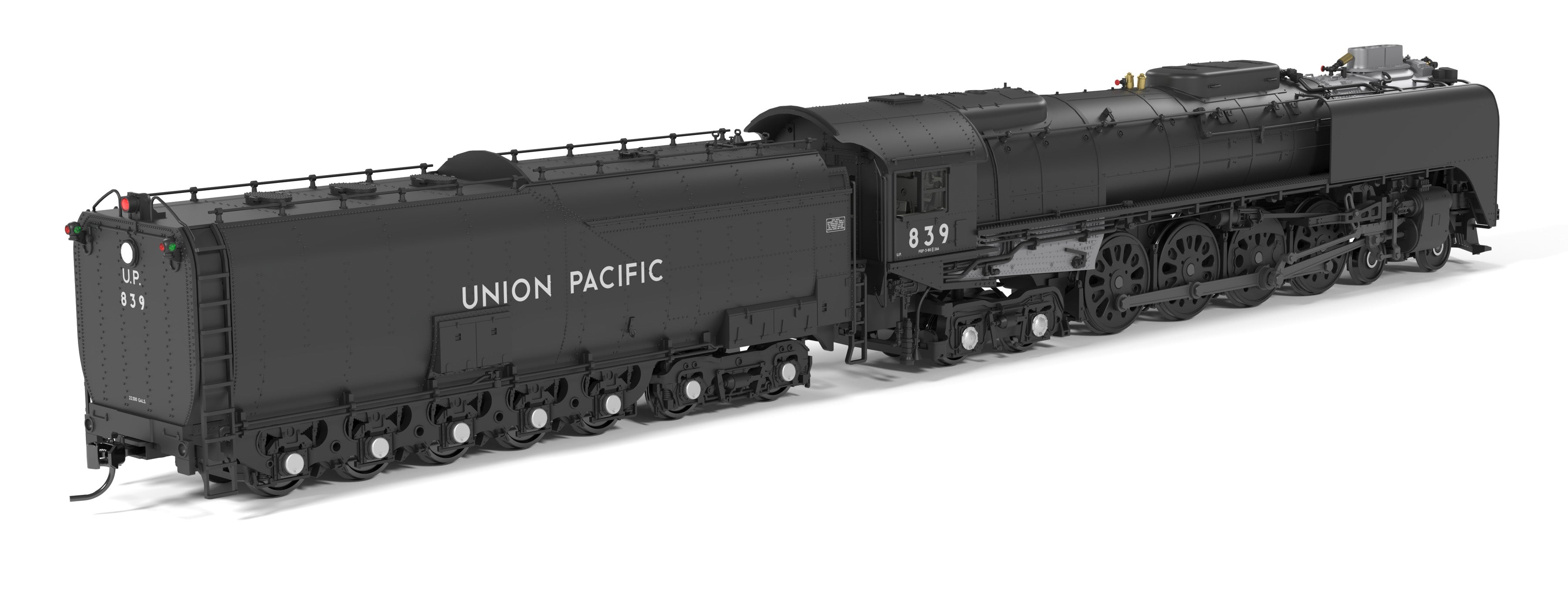 BLI 10210 HO FEF-3 4-8-4 UP 839 - cab and engineer-side detail