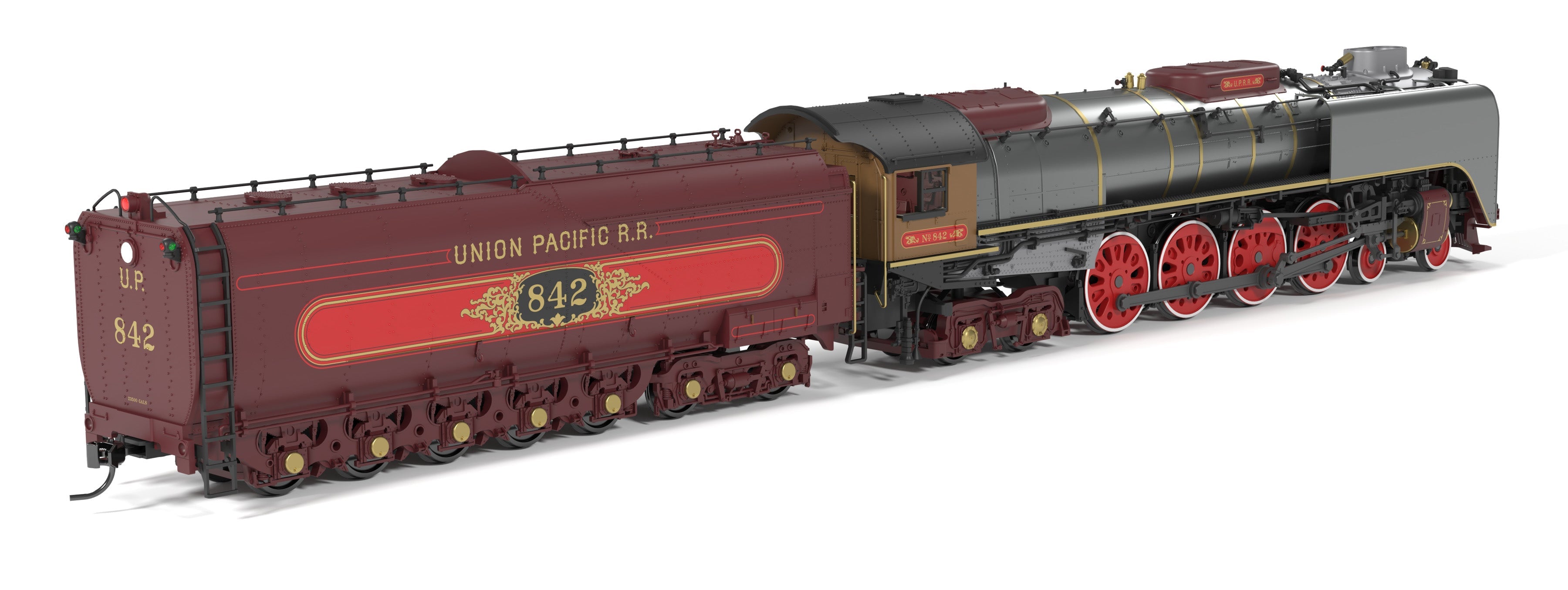BLI 10213 HO FEF-3 4-8-4 UP 842 - cab and engineer-side detail