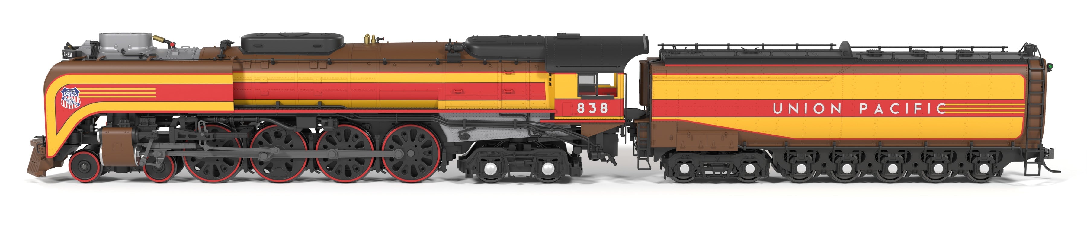 BLI 10214 HO FEF-3 4-8-4 UP 838 - front 3/4 view