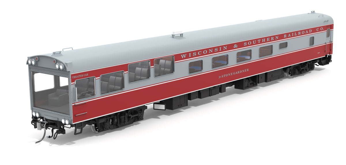 Broadway Limited Imports 10218 HO WSOR Track Inspection Car, Red & Gray