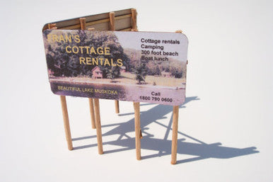Osborn Models 1023 HO Scale Osborn Models 1023 - V Shaped Billboard