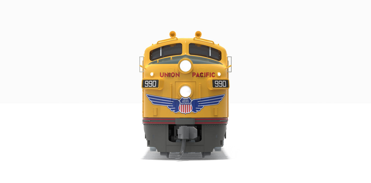 Broadway Limited Imports 10237 N EMD E7A, UP 989, Yellow & Gray, 1960's Appearance, Paragon4 Sound/DC/DCC, N - view 2