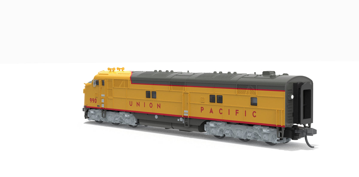 Broadway Limited Imports 10237 N EMD E7A, UP 989, Yellow & Gray, 1960's Appearance, Paragon4 Sound/DC/DCC, N - view 4
