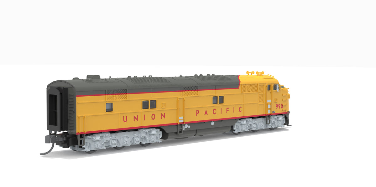 Broadway Limited Imports 10237 N EMD E7A, UP 989, Yellow & Gray, 1960's Appearance, Paragon4 Sound/DC/DCC, N - view 5