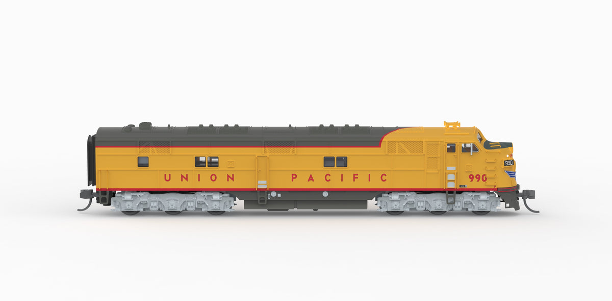 Broadway Limited Imports 10237 N EMD E7A, UP 989, Yellow & Gray, 1960's Appearance, Paragon4 Sound/DC/DCC, N - view 6