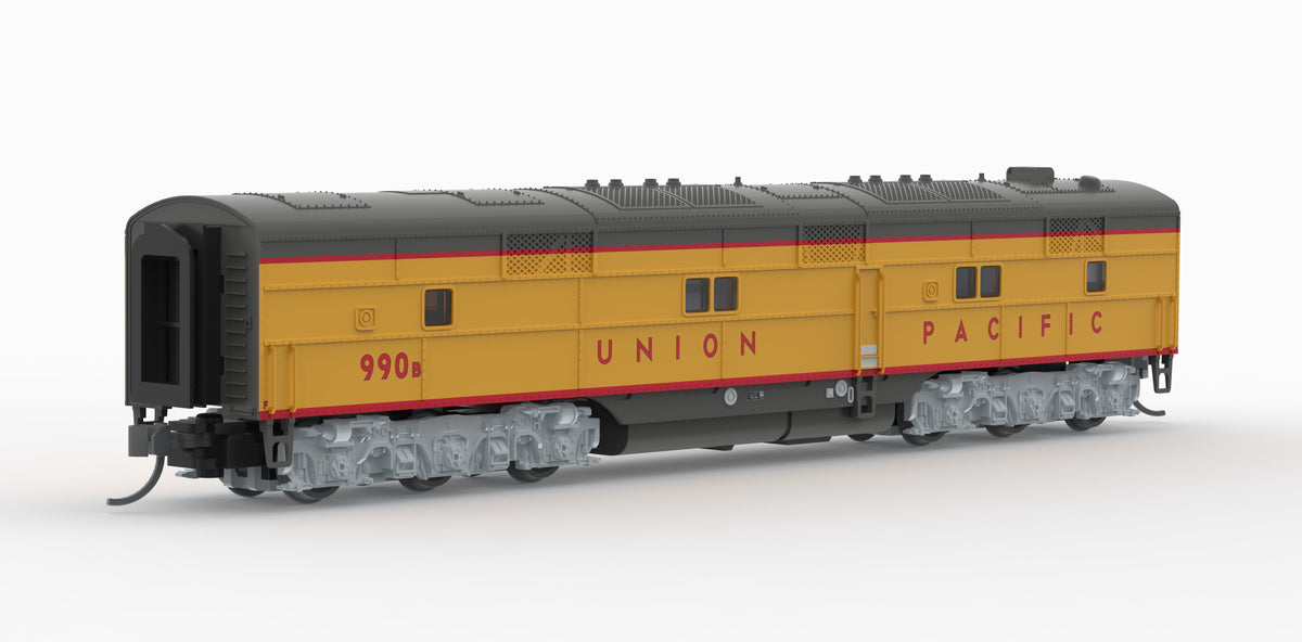 Broadway Limited Imports 10238 N EMD E7B, UP 988B, Yellow & Gray, 1960's Appearance, Paragon4 Sound/DC/DCC, N - view 2